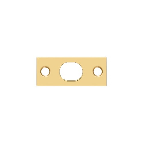 2-1/4" Length X 1" Width Strike Plate For Extension Flush Bolt Lifetime Polished Brass - pack of 10