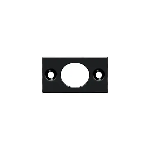 Deltana SP6FBU19 Strike Plate For 6" Flush Bolt in Paint Black