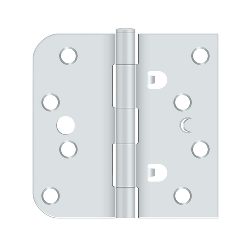 4"x 4"x 5/8"x SQ Hinge in Prime Coat White Pair