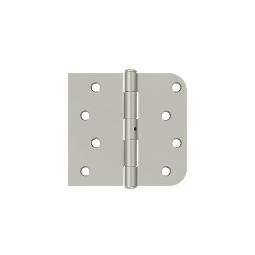 Special Hinge for Fiber Glass Doors, 4" x 4-1/4" x 5/8" Radius x SQ, NRP in Brushed Nickel