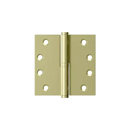 4" X 4" Hinge in Unlacquered Brass