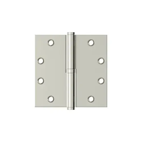 Right Hand 4-1/2" x 4-1/2" Square Lift-Off Hinge Bright Nickel Finish