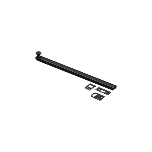 Deltana 12SBCS19 12" Surface Bolt, Concealed Screw, HD in Paint Black