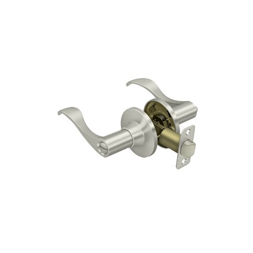 Savanna Lever Privacy Left Hand Brushed Nickel