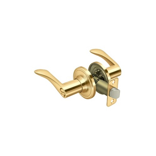 Trelawny Lever Privacy Left Hand Polished Brass