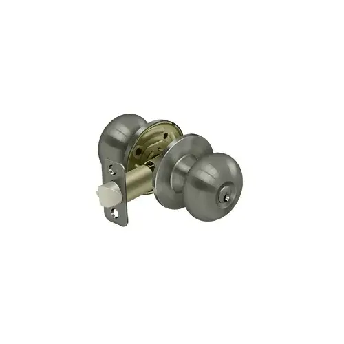 Portland Home Series Mushroom Door Knobset Single Cylinder Antique Nickel - pack of 10