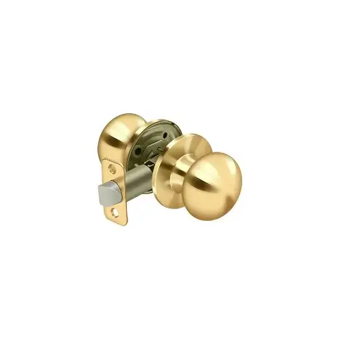 Portland Knob Passage Polished Brass