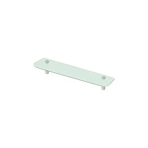 27-5/8" Frosted Glass Shelf BBS Series in Brushed Nickel