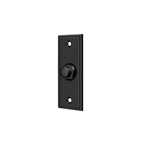 Deltana BBS333U19 Bell Button, Rectangular Contemporary in Paint Black