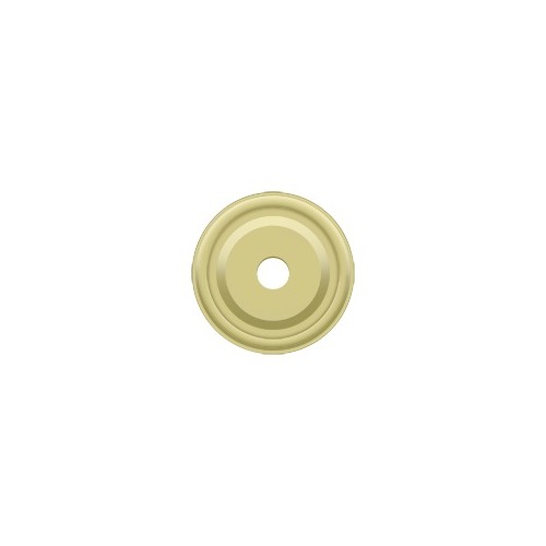 1" Diameter Round Backplate For Cabinet Knobs Polished Brass - pack of 10