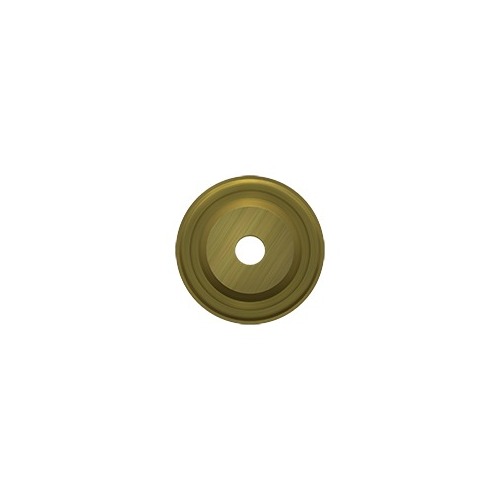 1" Diameter Round Backplate For Cabinet Knobs Antique Brass - pack of 10