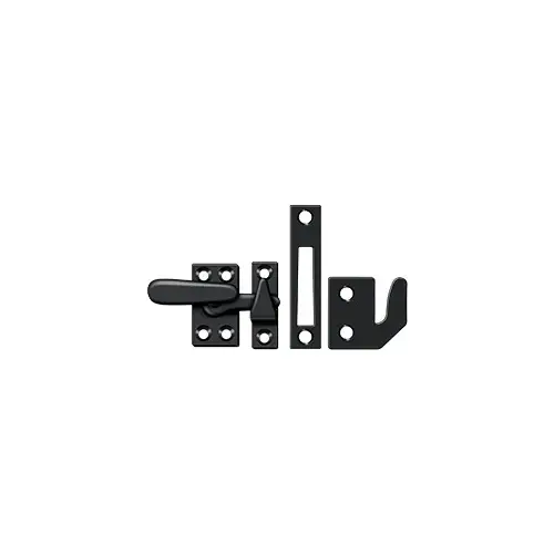 Window Lock, Casement Fastener, Small in Paint Black