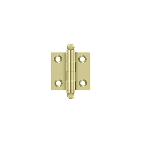 1-1/2" x 1-1/2" Hinge, w/ Ball Tips in Unlacquered Brass Pair