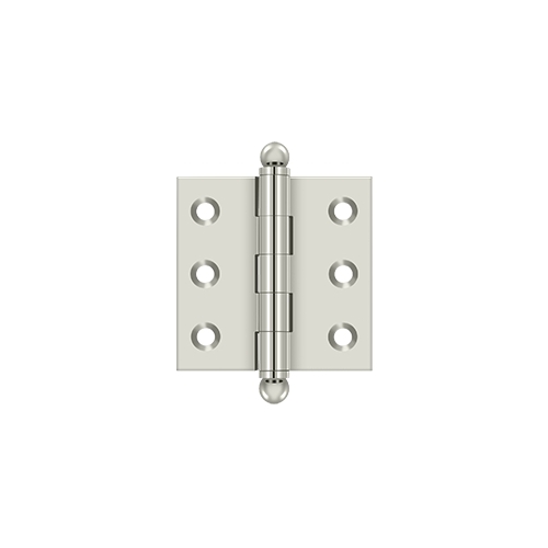 2" x 2" Hinge, w/ Ball Tips in Polished Nicke - 2 per pack x10 packs