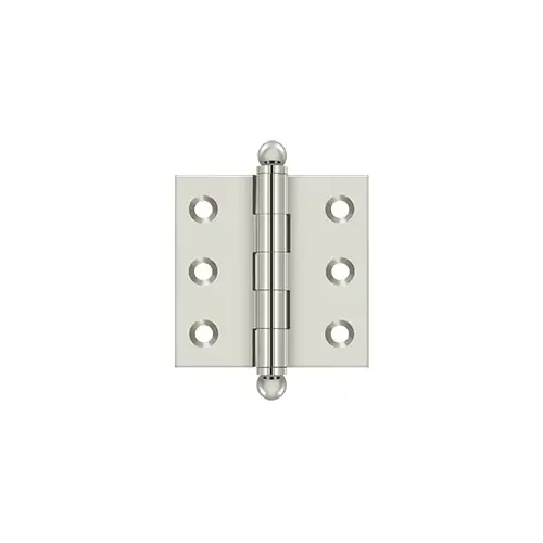 2" x 2" Hinge, w/ Ball Tips in Polished Nickel Pair