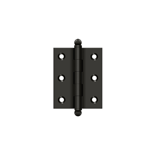 Deltana CH2520U10B 2-1/2" x 2" Hinge, w/ Ball Tips in Oil-rubbed Bronze Pair