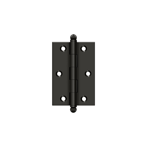 3" x 2" Hinge, w/ Ball Tips in Oil-rubbed Bronze Pair