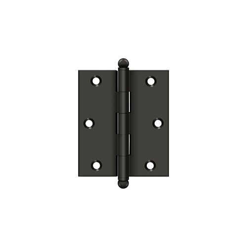 3" x 2-1/2" Hinge, w/ Ball Tips in Oil-rubbed Bronze Pair