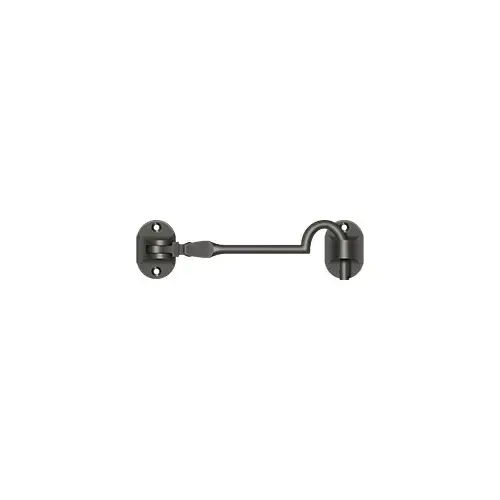 Deltana CHB4U10B Cabin Hooks, British Style, 4" in Oil-rubbed Bronze