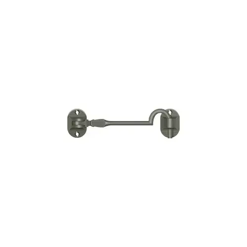 Deltana CHB4U15A Cabin Hooks, British Style, 4" in Antique Nickel