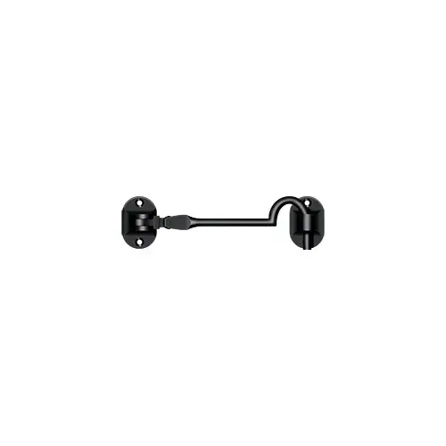 Deltana CHB4U19 Cabin Hooks, British Style, 4" in Paint Black