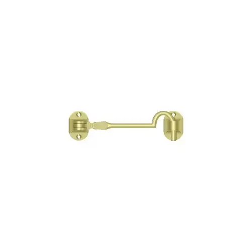 Deltana CHB4U3 Cabin Hooks, British Style, 4" in Polished Brass