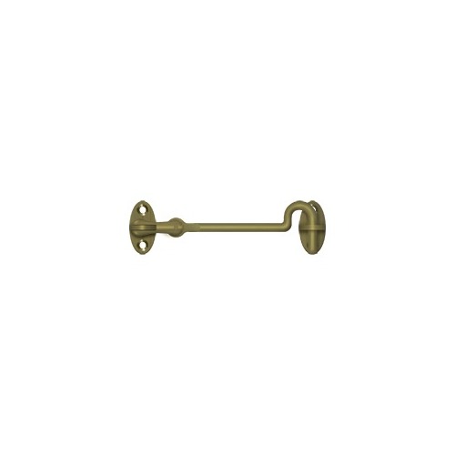 4" Length Cabin Door Swivel Hooks Antique Brass