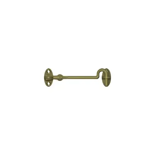 Deltana CHK4U5 Cabin Swivel Hooks, 4" in Antique Brass