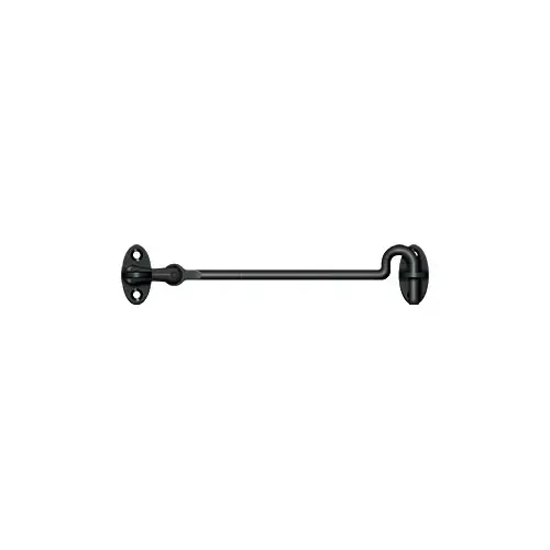 Deltana CHK6U19 Cabin Swivel Hooks, 6" in Paint Black