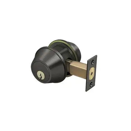 2-1/2" Diameter Pro Series Grade 2 Commercial Deadbolt Double Cylinder Oil Rubbed Bronze