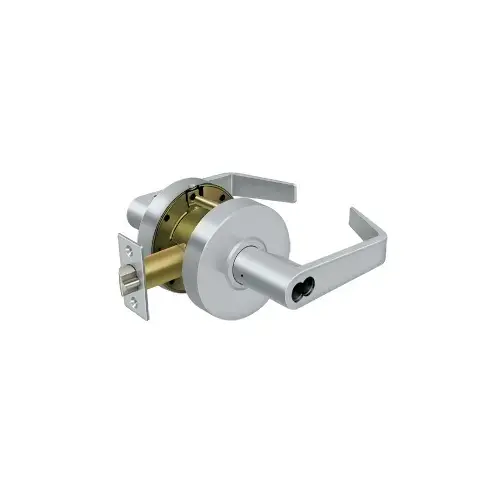 Clarendon Pro Series Grade 2 Commercial Straight Leverset Entry Without CYL Brushed Chrome