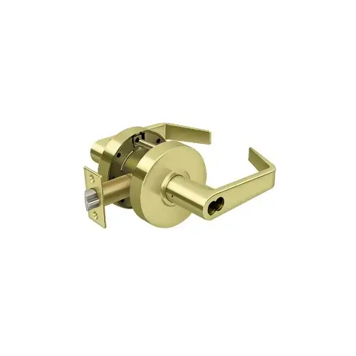 Comm. Classroom IC Core GR2, Clarendon Less CYL in Polished Brass