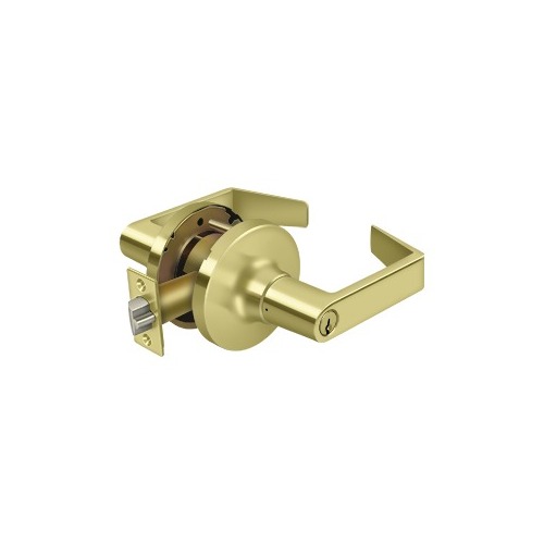 Deltana CL509FLC-3 Clarendon Pro Series Grade 1 Commercial Leverset Classroom W/CYL Polished Brass