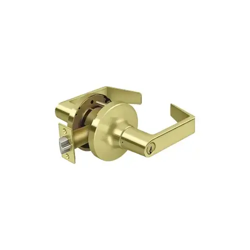 Deltana CL509FLC-3 Comm. Classroom Standard GR1, Clarendon w/CYL in Polished Brass