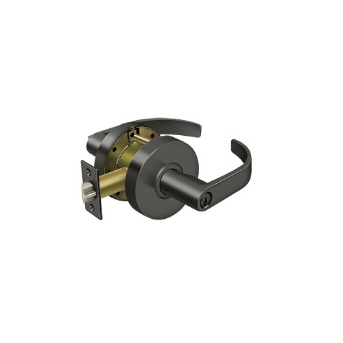 Commercial Entry Standard Grade 2; Curved with Cylinder; Oil Rubbed Bronze Finish