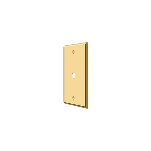 Deltana CPC4764CR003 Switch Plate Cover 1 Cable Lifetime Polished Brass