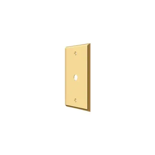 Deltana CPC4764CR003 Switch Plate, Cable Cover Plate in PVD Polished Brass