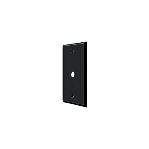 Switch Plate, Cable Cover Plate in Paint Black