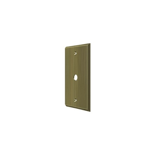 Deltana CPC4764U5 Switch Plate Cover 1 Cable Antique Brass