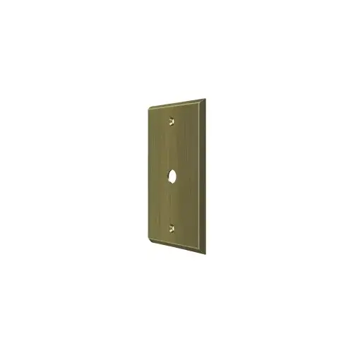 Deltana CPC4764U5 Switch Plate, Cable Cover Plate in Antique Brass