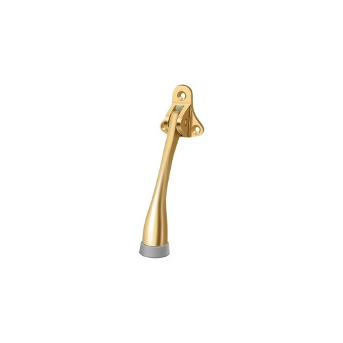 5" Height KickDown Door Holder Lifetime Polished Brass