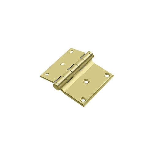 3" x 3-1/2" Half Surface Hinge in Polished Brass Pair