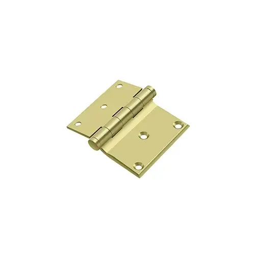 3" x 3-1/2" Half Surface Hinge in Polished Brass Pair