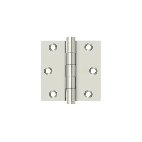 3" x 3" Square Hinge in Polished Nickel Pair