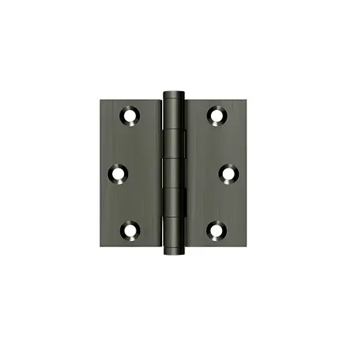 3" x 3" Square Hinge in Antique Nickel Pair