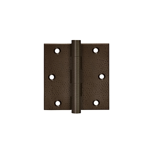 3-1/2" x 3-1/2" Square Hinges White Dark Pair