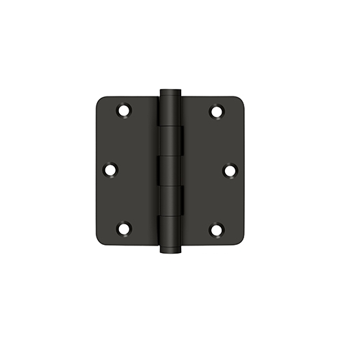 3-1/2" x 3-1/2" x 1/4" Radius Hinge, Residential in Oil-rubbed Bronze Pair