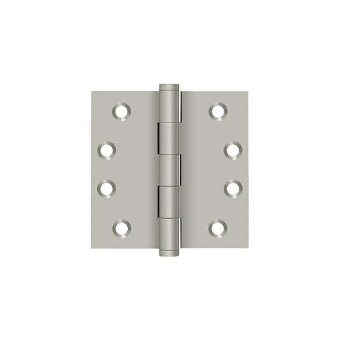 4" x 4" Square Hinges in Brushed Nickel Pair