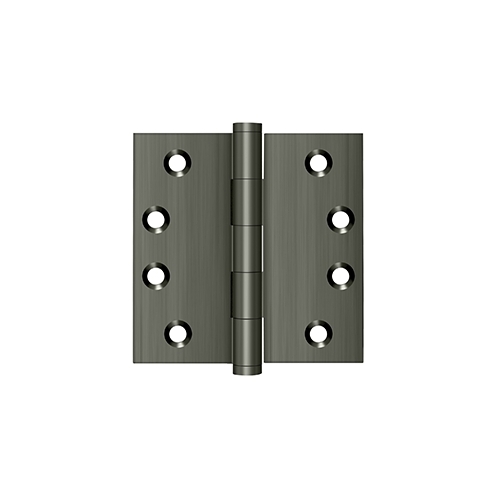 4" x 4" Square Hinges in Antique Nickel Pair