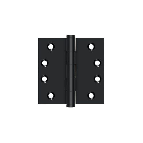 4" x 4" Square Hinges in Paint Black Pair